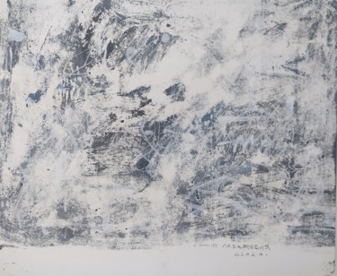 Drawing titled "white noise" by Mladen Lazarević, Original Artwork, Stencil