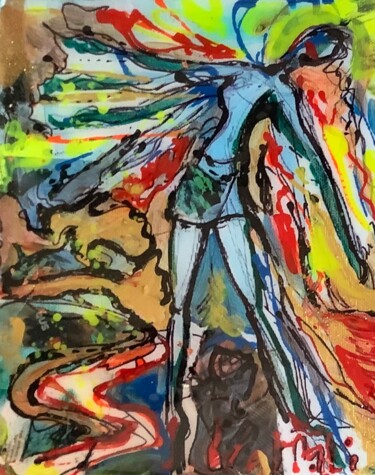 绘画 标题为“Danse : le rythme” 由Patmoli, 原创艺术品, 丙烯