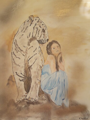 绘画 标题为“Rencontre avec mon…” 由Christine Ranchoux Soleillant, 原创艺术品, 丙烯