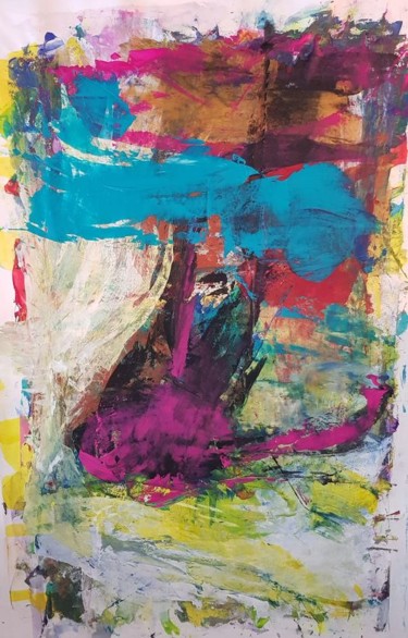 Painting titled "Colore sotto contro…" by Anna Teresa Spagnuolo, Original Artwork, Acrylic