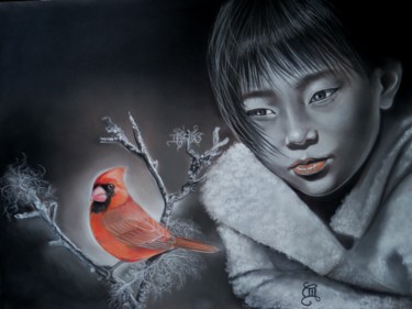 绘画 标题为“"l'embellie" (2)” 由Christine Mergnat, 原创艺术品, 粉彩