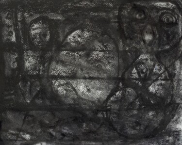 dis raconte moi une histoire (mon amie neurasthénique :-) 绘画 标题为“dis raconte moi une…” 由Francisco Duart Mendes, 原创艺术品, 木炭