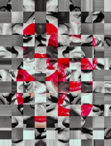 Arts numériques intitulée "love cube" par Gaudi .C, Œuvre d'art originale, Travail numérique 2D