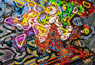 Arts numériques intitulée "abstract sensation…" par Gaudi .C, Œuvre d'art originale, Travail numérique 2D