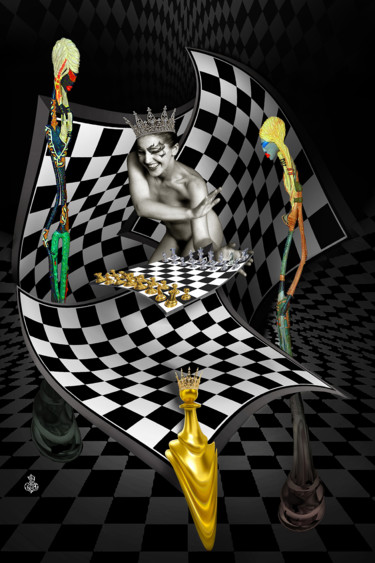 QUEENS 69 摄影 标题为“QUEENS 69” 由Alexander Zavialov, 原创艺术品, 操纵摄影 安装在木质担架架上