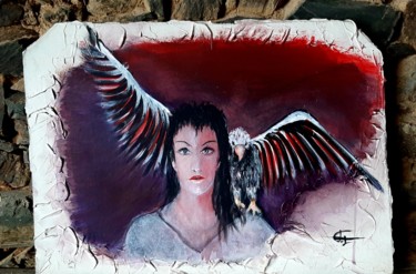 绘画 标题为“Bal des oiseaux fan…” 由Bernard Jolly, 原创艺术品, 丙烯