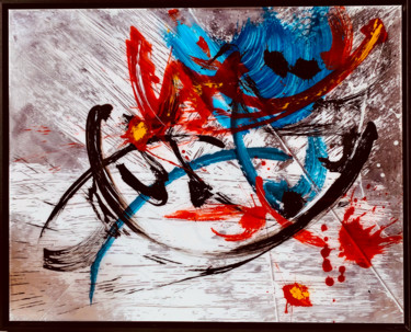 Abstraction Lyrique - Perturbations de Trisolaris Painting titled "Abstraction Lyrique…" by Thierry Daudier De Cassini, Original Artwork, Acrylic