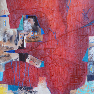 Old city Original Acryl ÖL auf Leinwand 50 x 50 cm, 2 Painting titled "Old city Original…" by Emil Hasenrick, Original Artwork, Acrylic Mounted on Other rigid panel