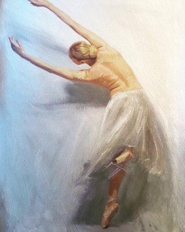 Painting titled "Dancer" by William Oxer, Original Artwork, Acrylic