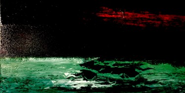 绘画 标题为“Seas at night” 由Greg Powell, 原创艺术品, 搪瓷
