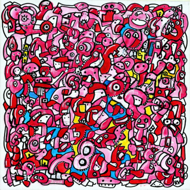 Pittura intitolato "Moon crumbs" da Riccardo Vitiello, Opera d'arte originale, Acrilico