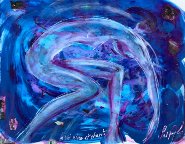 绘画 标题为“Blue Dance” 由Patmoli, 原创艺术品, 丙烯