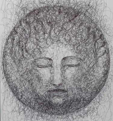 图画 标题为“portrait 8” 由Valérie Thévenot, 原创艺术品, 墨