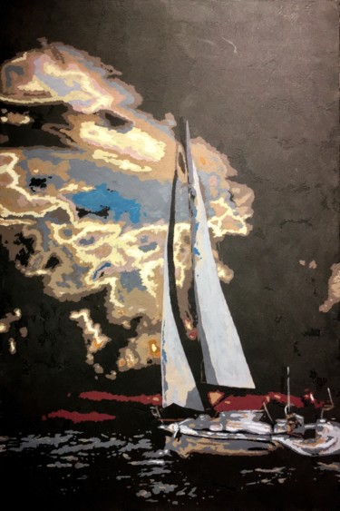 绘画 标题为“179” 由Yury Korolkov, 原创艺术品, 丙烯 安装在木质担架架上
