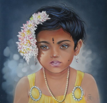 "Dyvia" #artistsupportpledge Painting titled ""Dyvia" #artistsupp…" by Christine Mergnat, Original Artwork, Pastel