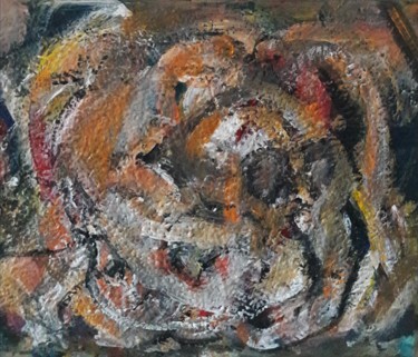 le crâne dans le corps Peinture intitulée "le crâne dans le co…" par Sam Keusseyan, Œuvre d'art originale, Acrylique