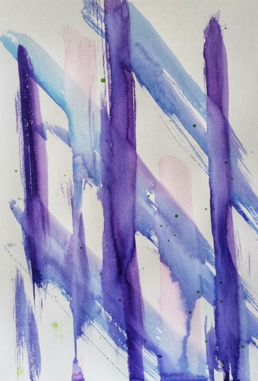 Painting titled "Arrows of spiritual…" by Valentina Voronina, Original Artwork, Watercolor