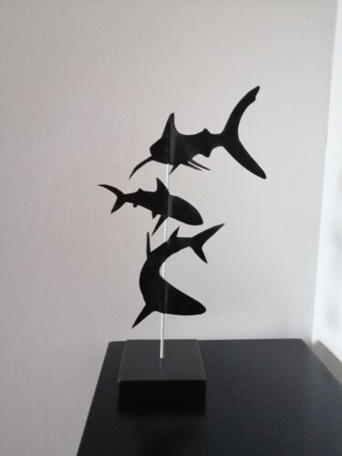 Sculpture intitulée "The gang" par Carole Carpier, Œuvre d'art originale, Acrylique