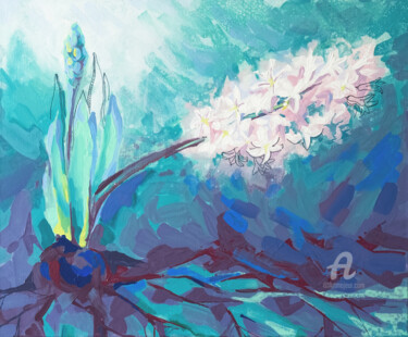 Put down roots Painting titled "Put down roots" by Nataliia Belozerova, Original Artwork, Acrylic