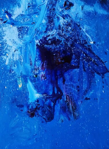 제목이 "Deep blue"인 미술작품 Karls로, 원작, 기름
