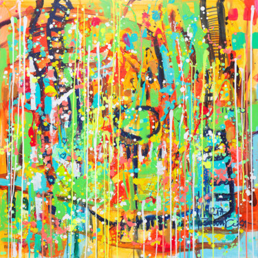 Playground Peinture intitulée "Playground" par Marta Zawadzka, Œuvre d'art originale, Acrylique Monté sur Châssis en bois