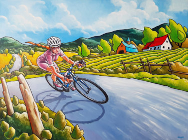 Painting titled "Allez! allez!" by François Brisson, Original Artwork, Oil