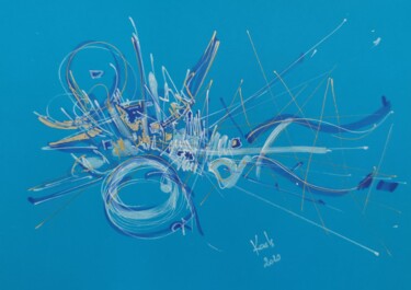 DESSIN ACRYLIQUE SUR PAPIER 224 G 2020/012 Σχέδιο με τίτλο "DESSIN ACRYLIQUE SU…" από Karls, Αυθεντικά έργα τέχνης, Ακρυλικό