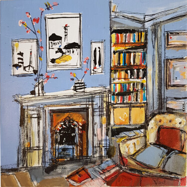 Peinture intitulée "Répertoire de la do…" par Muriel Cayet, Œuvre d'art originale, Acrylique Monté sur Carton