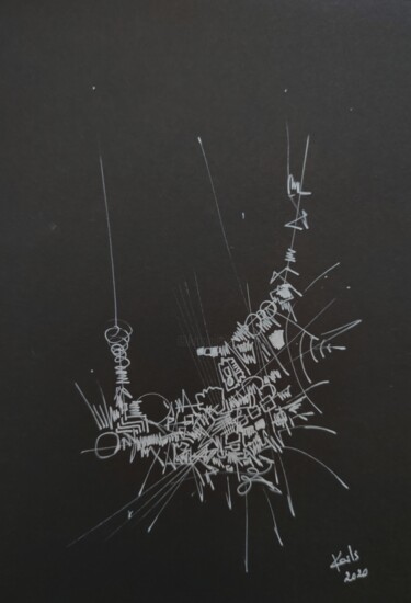 DESSIN ACRYLIQUE SUR PAPIER 224 G 2020/020 Σχέδιο με τίτλο "DESSIN ACRYLIQUE SU…" από Karls, Αυθεντικά έργα τέχνης, Ακρυλικό