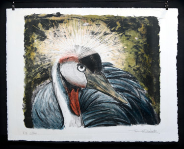 印花与版画 标题为“Cendre Noire” 由Florencia Escalante, 原创艺术品, 光刻技术