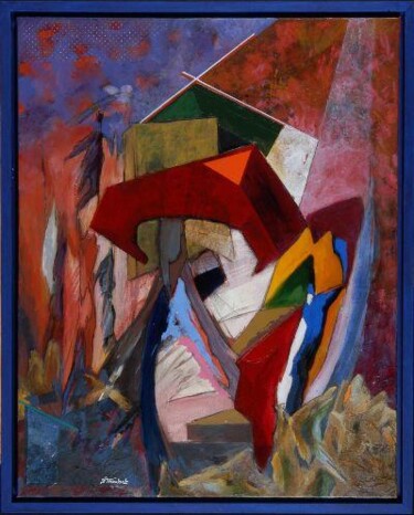 la porte grecque Peinture intitulée "la porte grecque" par Georges Troubat, Œuvre d'art originale