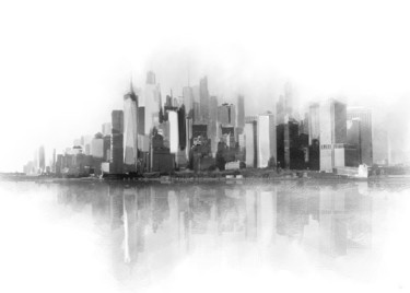 제목이 "New York 32 - Série…"인 그림 Gérard Esquerre로, 원작, 2D 디지털 작업