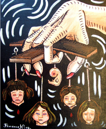 Manipulation Painting titled "Manipulation" by Florence H, Original Artwork, Acrylic