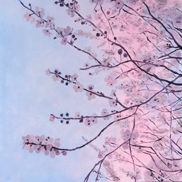 Ζωγραφική με τίτλο "Cherry Blossom" από Marcella Marais, Αυθεντικά έργα τέχνης, Λάδι