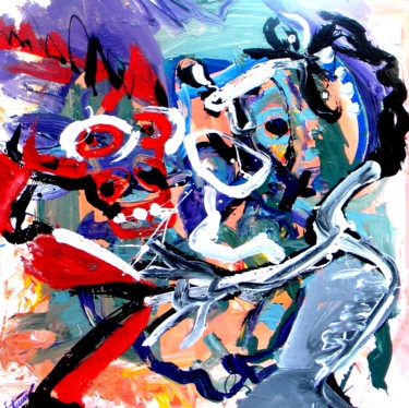 Painting titled "Creativity and Mise…" by Trajche Chatmov (Chatma), Original Artwork, Acrylic
