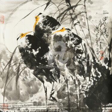 Three Herons 三思图 （No.1900202955)