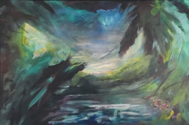제목이 "EN FORET"인 미술작품 Strait Faya로, 원작, 아크릴