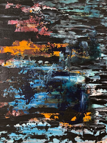 Painting titled "Shades of Romance" by Atignas Art, Original Artwork, Acrylic Mounted on Wood Panel