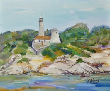 Peinture intitulée "The lighthouse" par Alexandra Ghimisi, Œuvre d'art originale, Acrylique