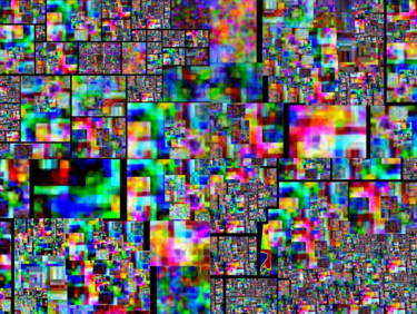 Arts numériques intitulée "love pixel" par Gaudi .C, Œuvre d'art originale, Peinture numérique