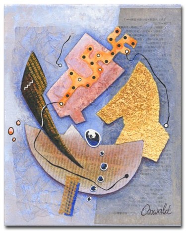 Peinture intitulée "CYBER WATCHER" par Jean-Luc Osswald, Œuvre d'art originale, Huile
