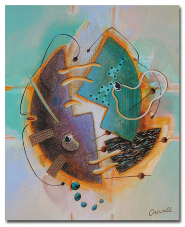 Peinture intitulée "RENVERSANT" par Jean-Luc Osswald, Œuvre d'art originale, Huile