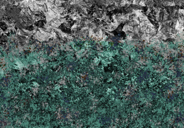 Digital Arts με τίτλο "Water Splashes Night" από Manos Chronakis, Αυθεντικά έργα τέχνης, Ψηφιακή ζωγραφική