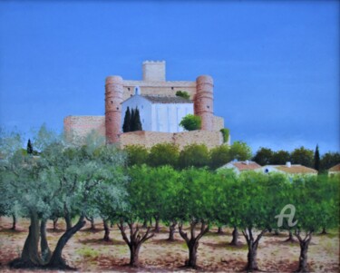 Painting titled "Barroux" by Roberto Urbano, Original Artwork, Oil