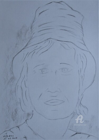 Drawing titled "Pascaline" by Roberto Urbano, Original Artwork, Pencil