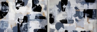 Painting titled "Abstract no. 2479 X…" by Anita Kaufmann, Original Artwork, Acrylic Mounted on Wood Stretcher frame