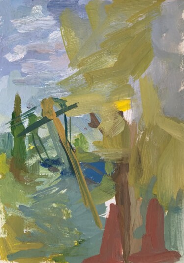 绘画 标题为“Today without a walk” 由Ekaterina Belukhina, 原创艺术品, 水粉