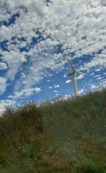 Fotografie mit dem Titel "Éoliennes en Norman…" von Catdicop, Original-Kunstwerk, Digitale Fotografie