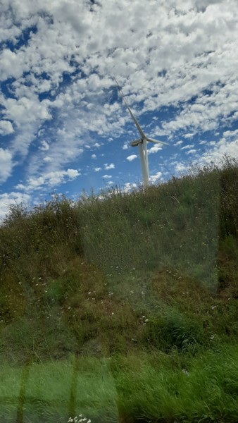 Fotografie mit dem Titel "Éoliennes en Norman…" von Catdicop, Original-Kunstwerk, Digitale Fotografie