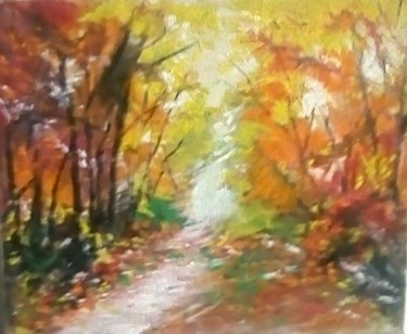 「Forest songs」というタイトルの絵画 Mociartによって, オリジナルのアートワーク, オイル